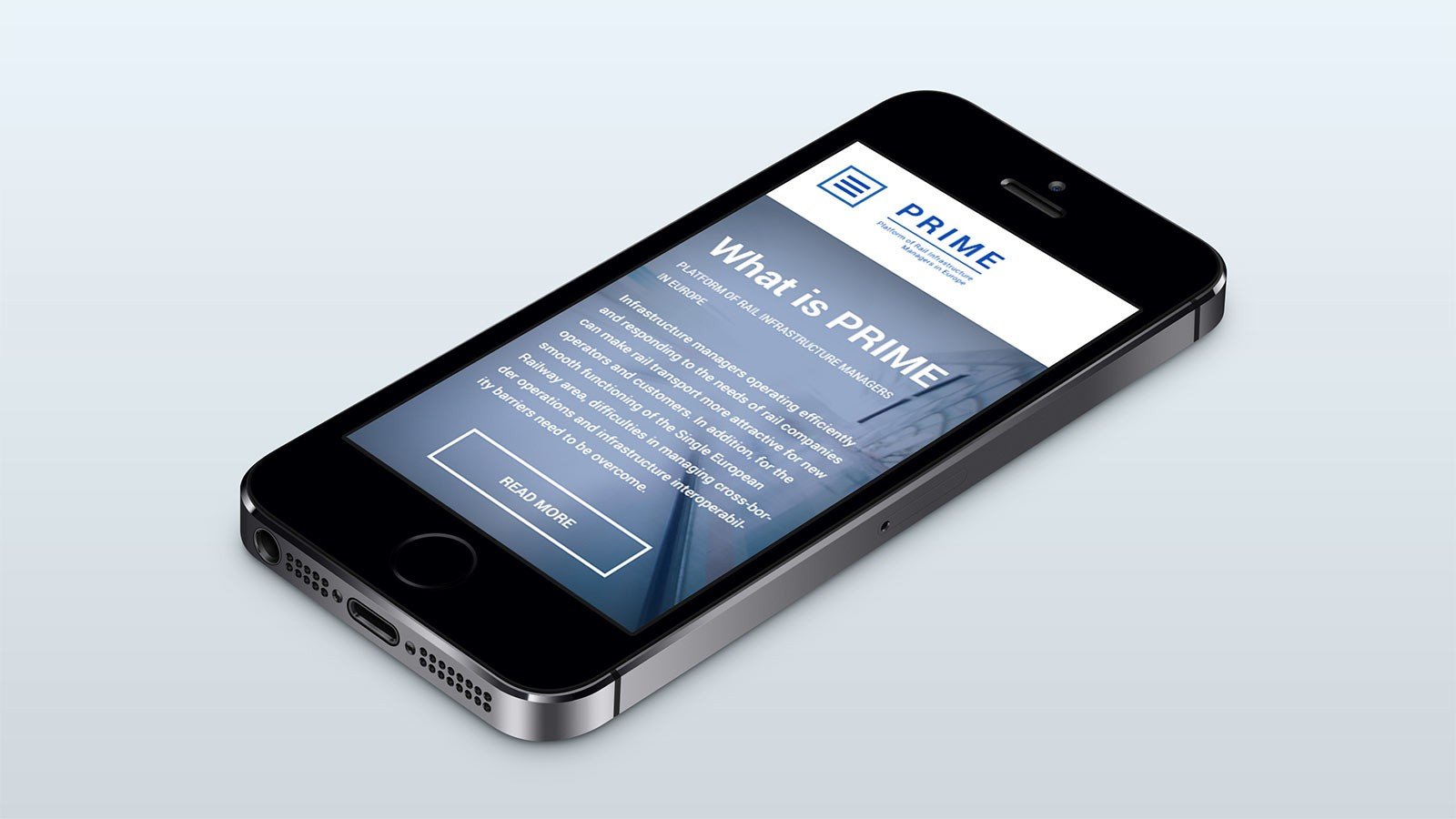 Screenshot of the Prime homepage on a mobile phone