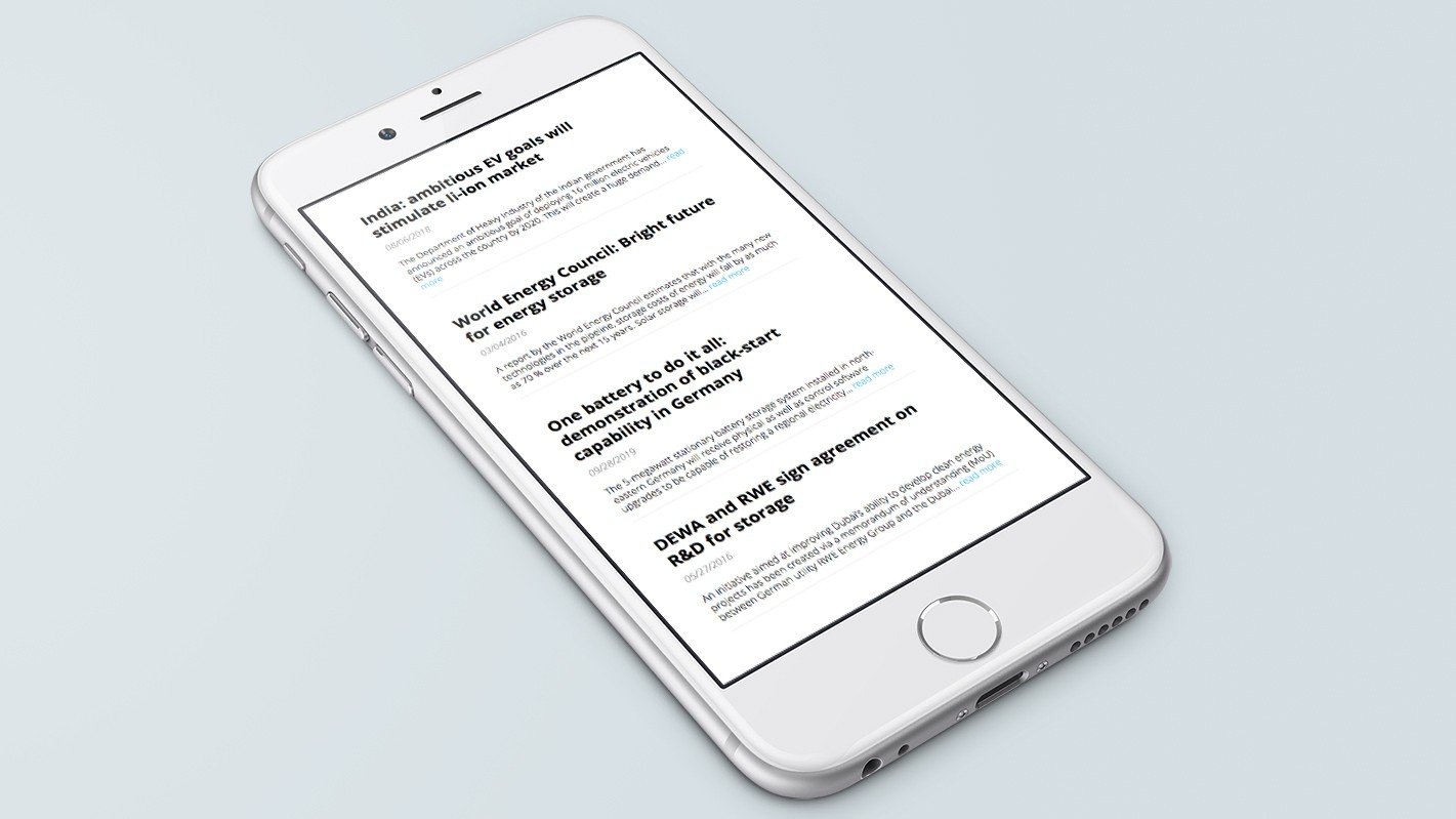 Screenshot of the Batstorm homepage on a mobile phone