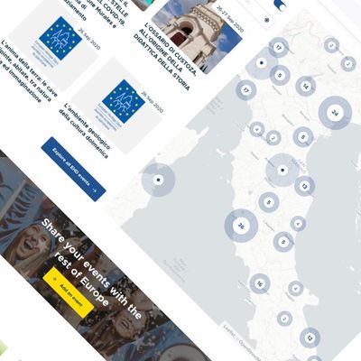 Screenshot of the European Heritage Days website