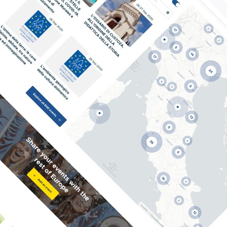 Screenshot of the European Heritage Days website