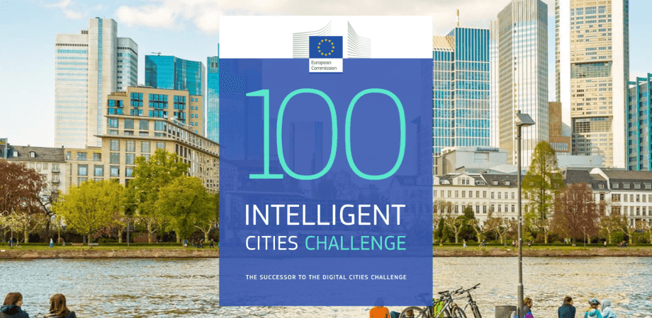 Screenshot of the Intelligent Cities Challenge homepage