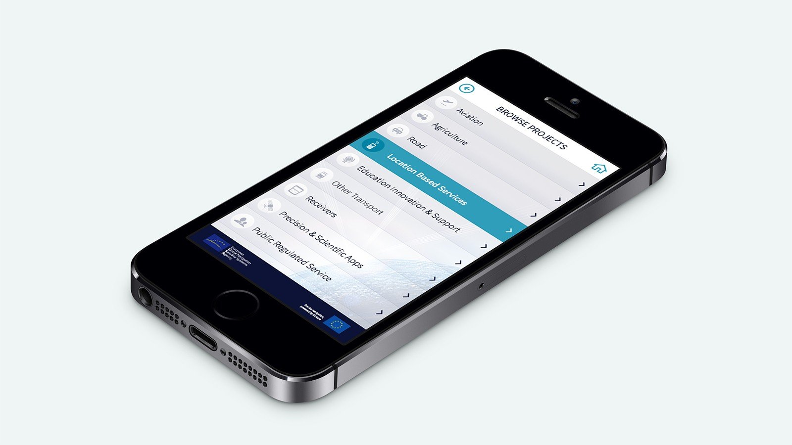 Screenshot of the GSA Mobile App homepage on a tablet