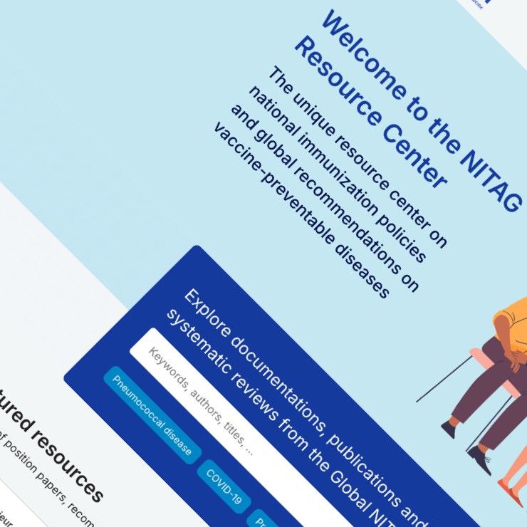 Screenshot of the Nitag homepage