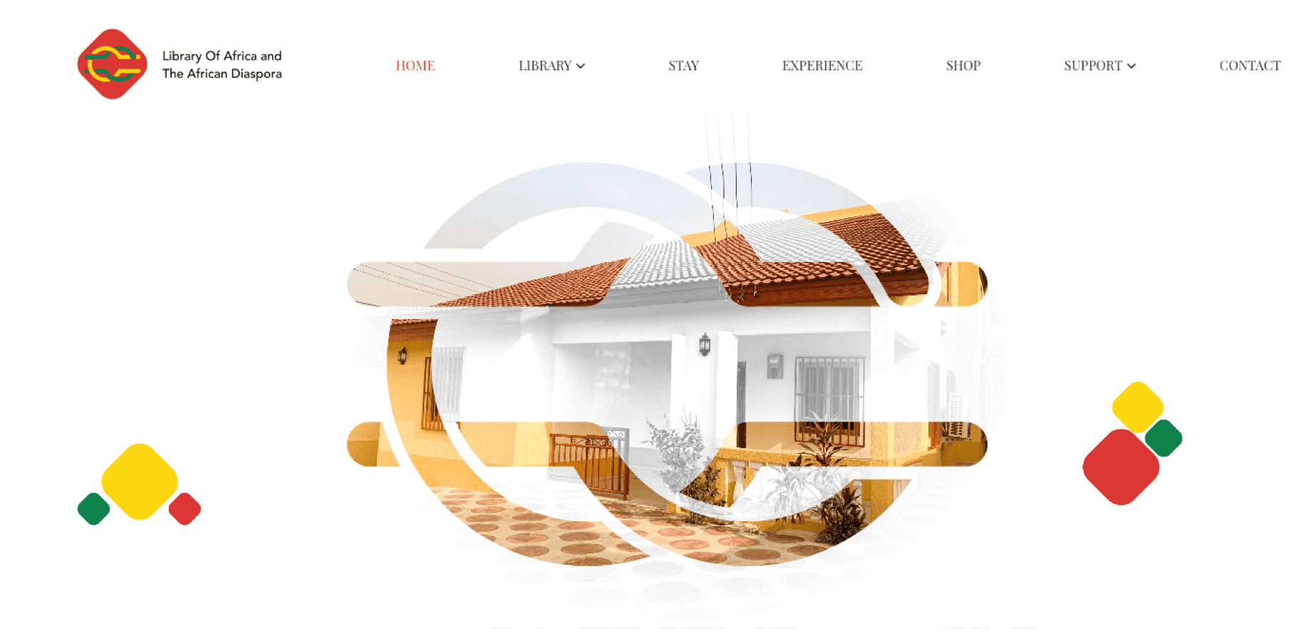 Screenshot of the LOATAD homepage