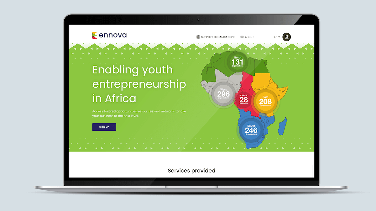 Ennova Africa for African Development Bank | Responsive Web Design