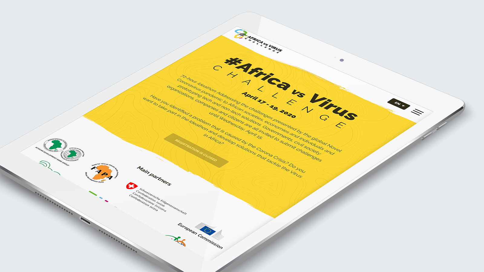 AfricaVsVirus Challenge | Responsive Web Design